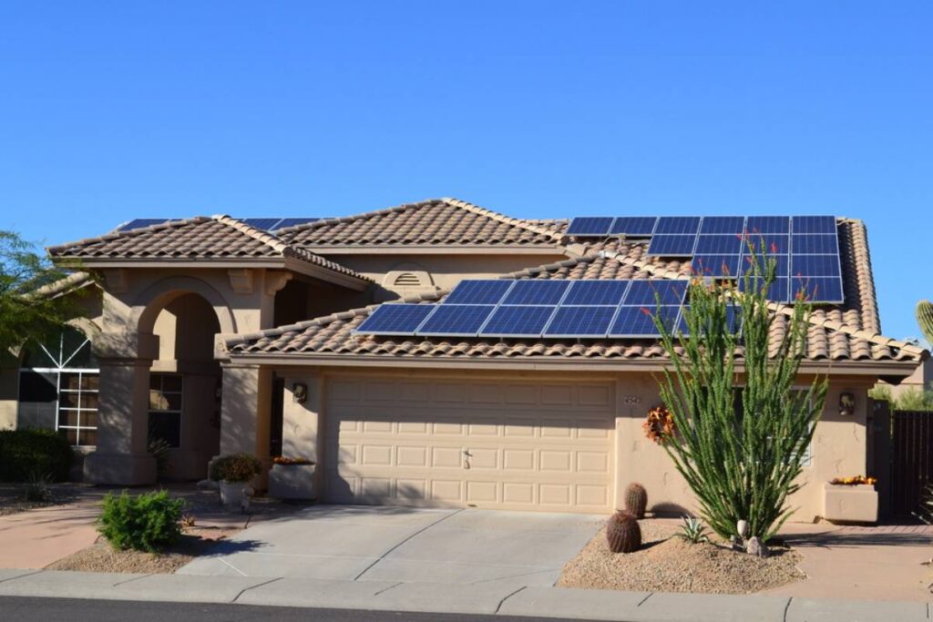 impianto fotovoltaico in una casa che non ha subito il taglio degli incentivi previsti per il 2025